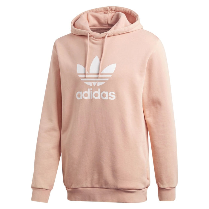 adidas trefoil hoodie dusty pink