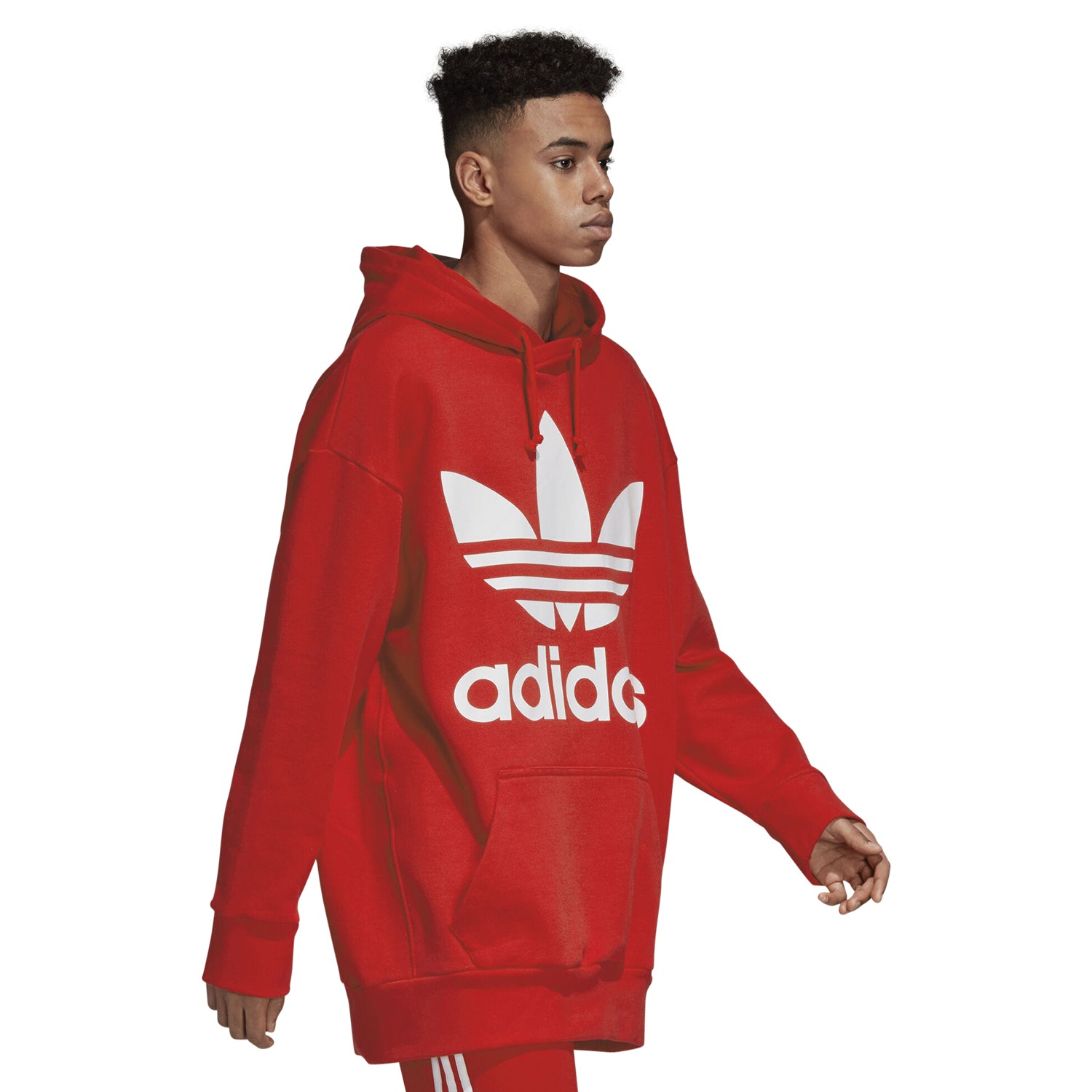 oversized trefoil hoodie adidas