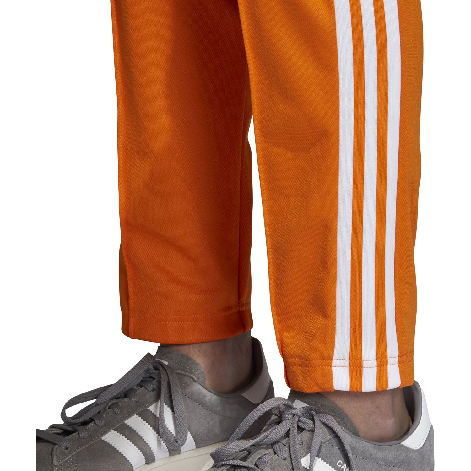 adidas beckenbauer track pants orange