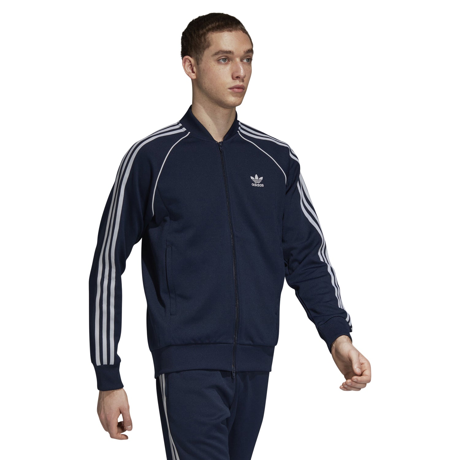 adidas superstar track jacket navy