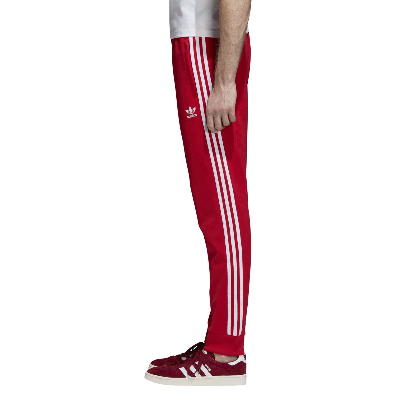 adidas superstar pants red