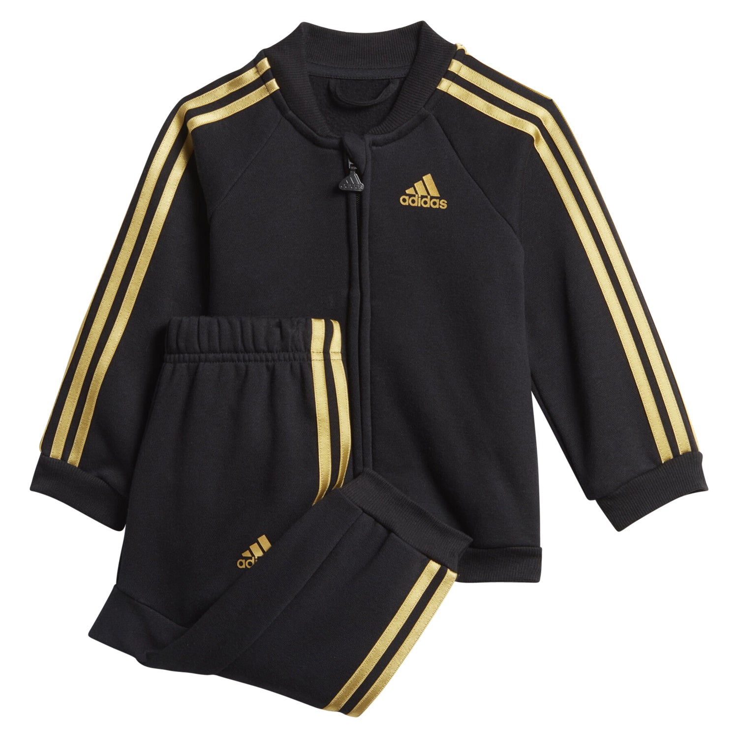 navy blue and yellow adidas tracksuit