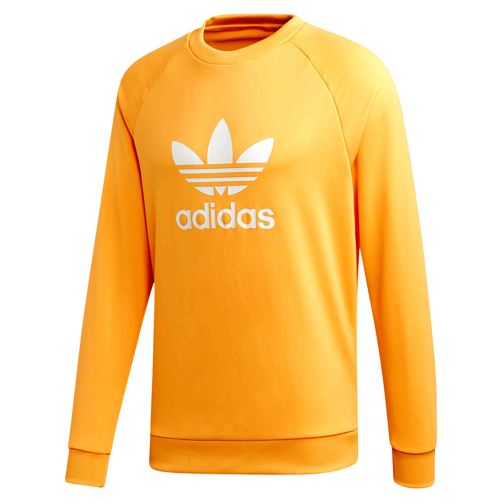 adidas trefoil hoodie orange