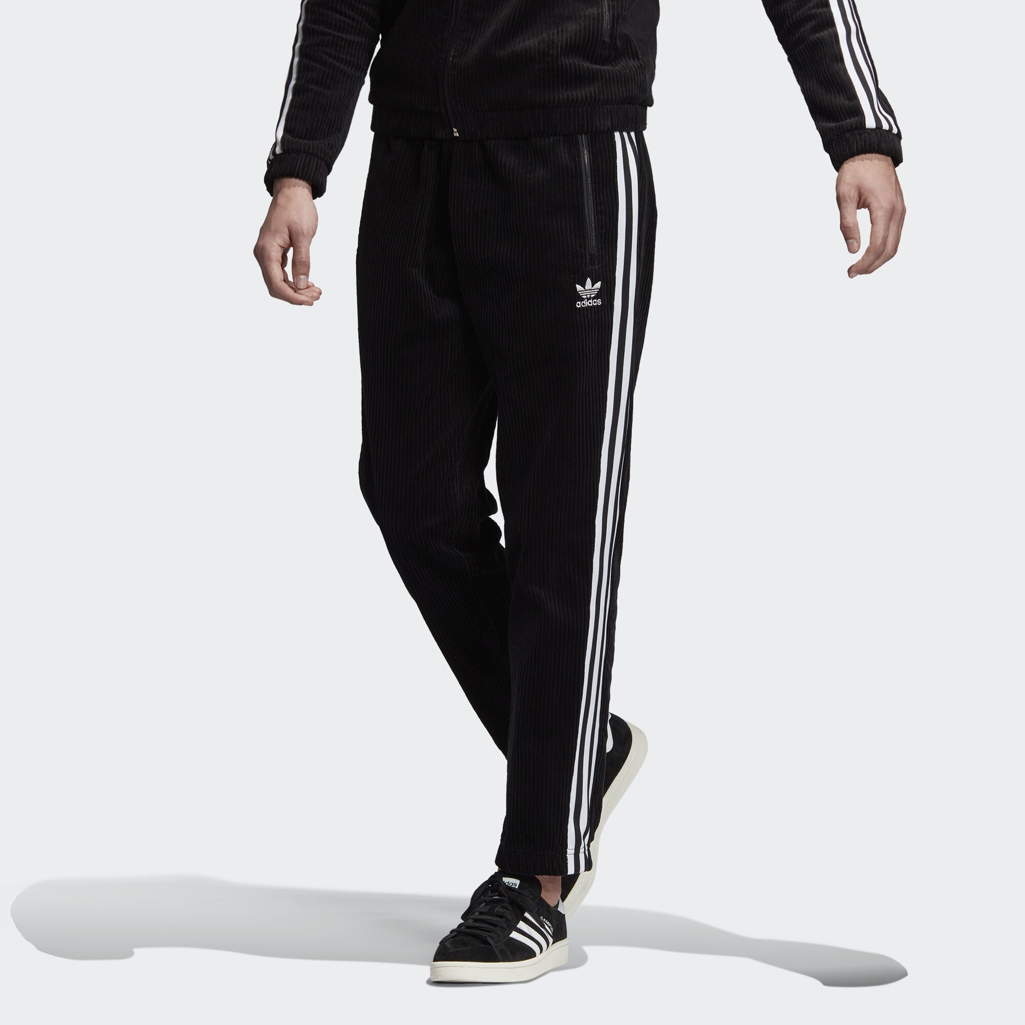 adidas corduroy pants black