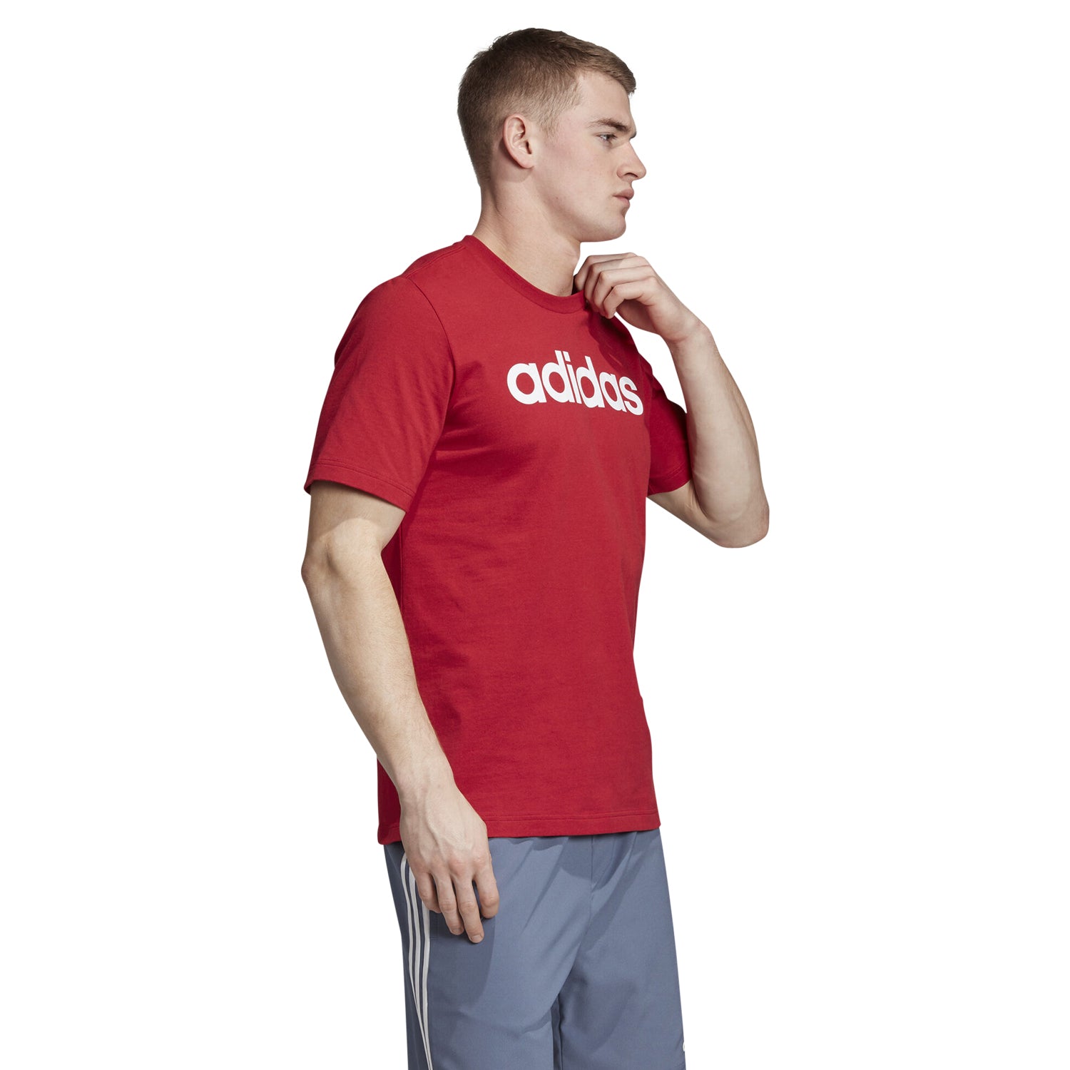 adidas linear mesh t shirt