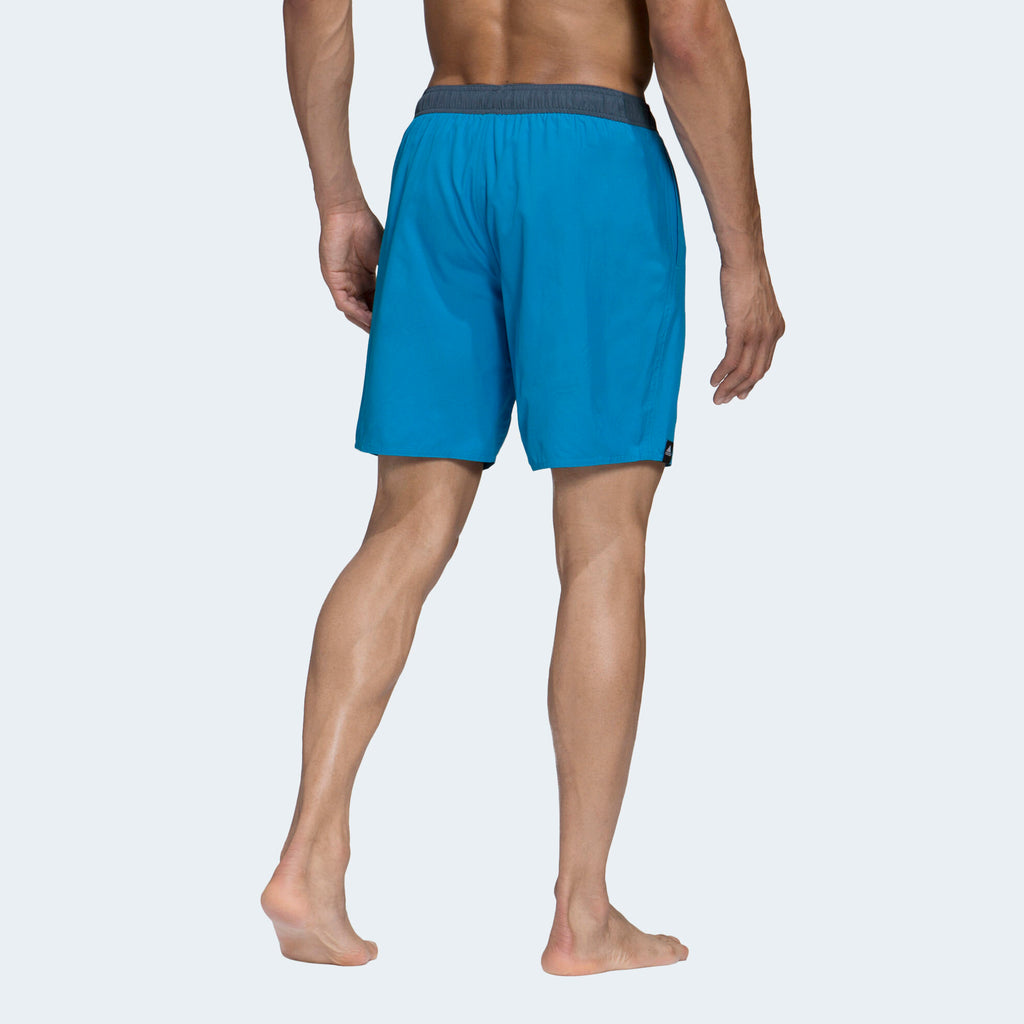 Adidas Mens Lineage Clx Swim Shorts Blue Trade Sports