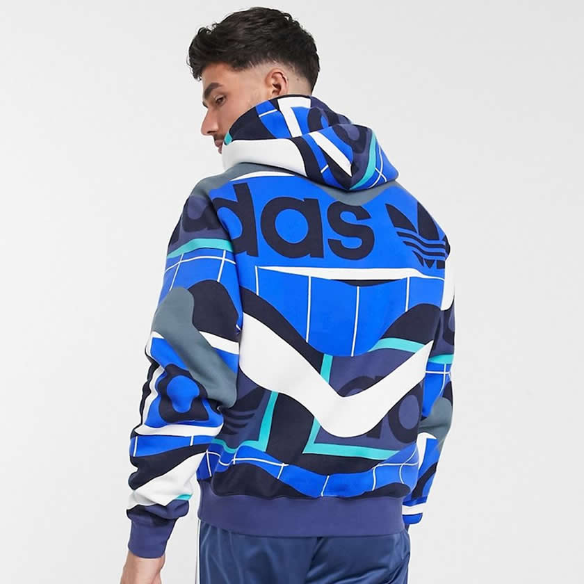 Adidas Originals Men's Catalog Hoodie - Azul FM1569 - Sports