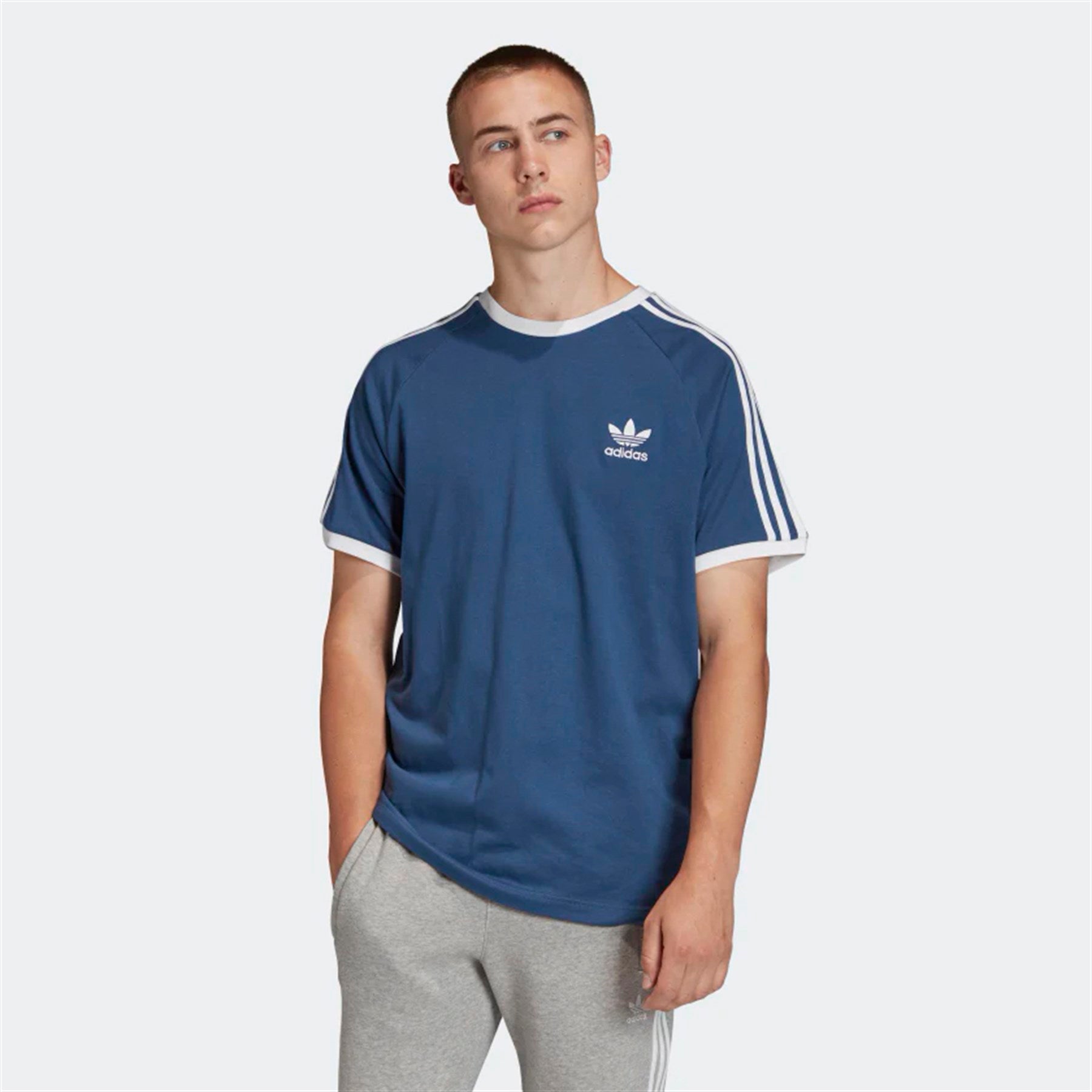 Adidas Men's 3 Stripe Trefoil T-Shirt FM3772 - Trade Sports