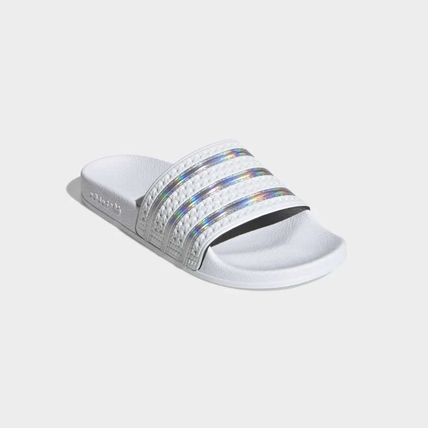 womens adidas glitter slides