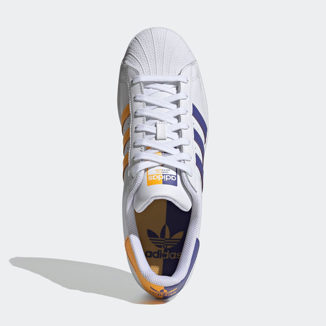 hipótesis borde Sala Adidas Originals Men's Superstar "LA LAKERS" Zapatos UK 10 - Trade Sports