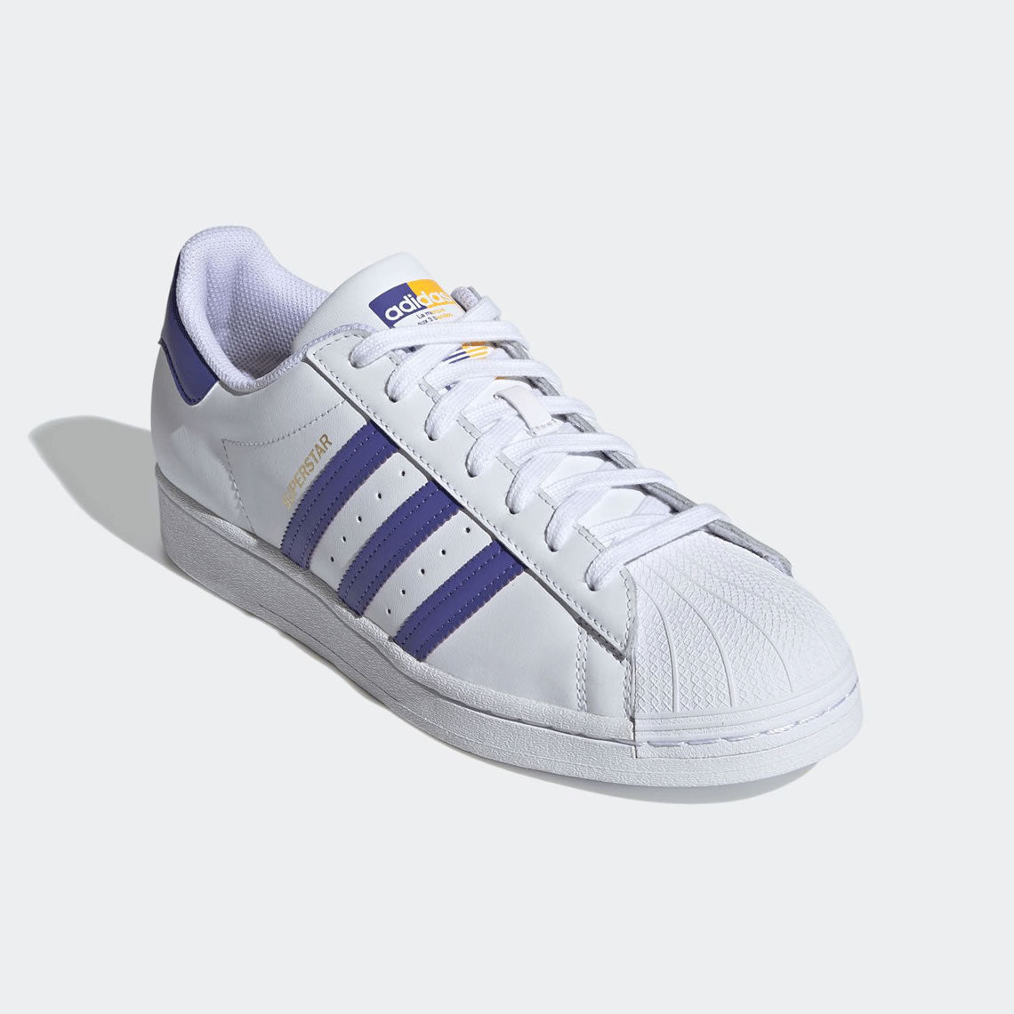 hipótesis borde Sala Adidas Originals Men's Superstar "LA LAKERS" Zapatos UK 10 - Trade Sports