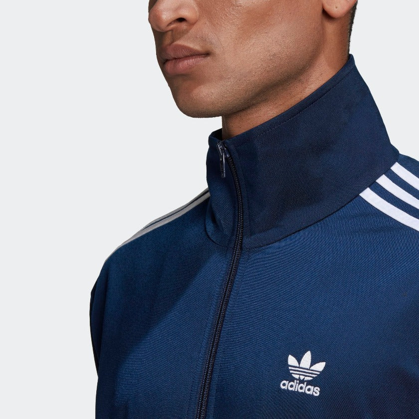 director cada autor Adidas Originals Hombres Firebird Track Jacket - Azul marino GF0212 - Trade  Sports
