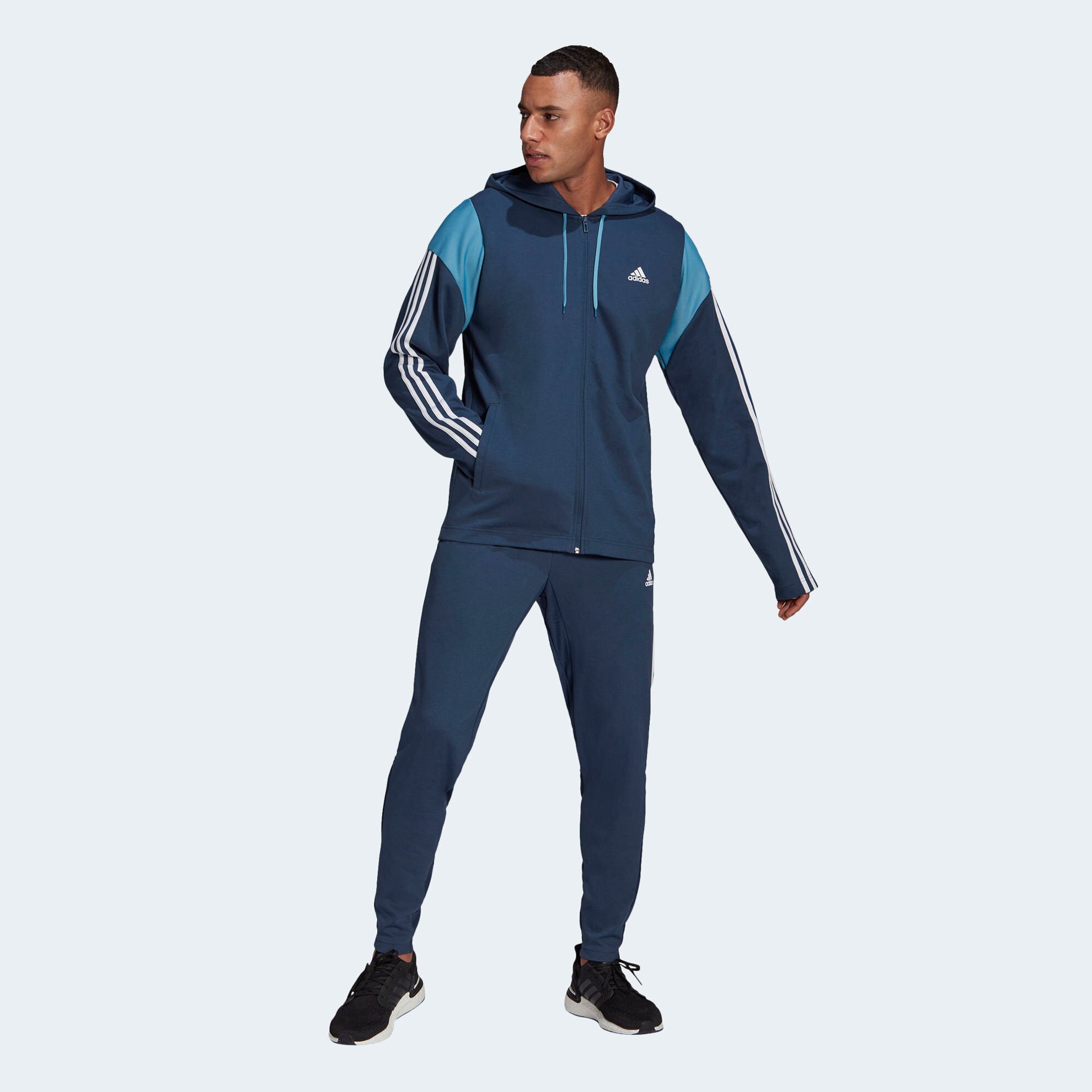 tubería ballet Resignación Adidas Essentials - Chándal para hombre con inserto acanalado - Azul GM5798  - Trade Sports