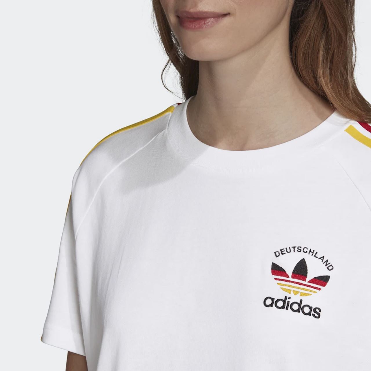 Yogur implícito cuchara Adidas Originals Mujer Deutschland Tee Dress - Blanco - Trade Sports