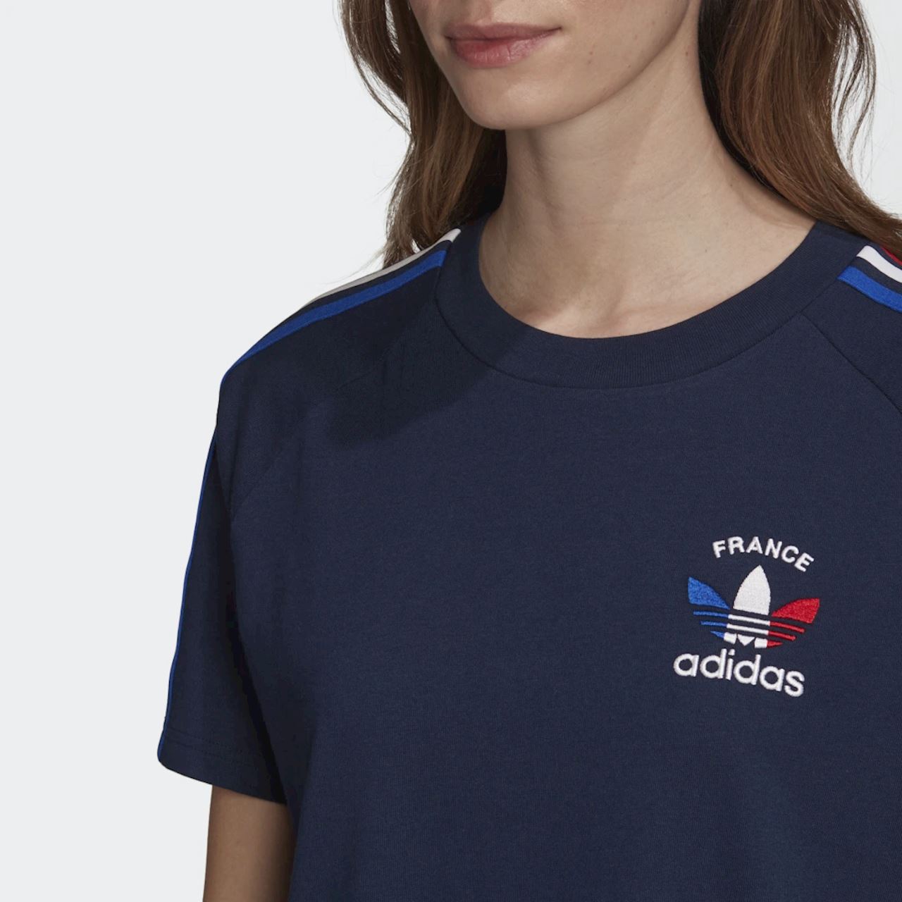 Adidas Originals Mujer Francia Tee Dress - Azul - Trade