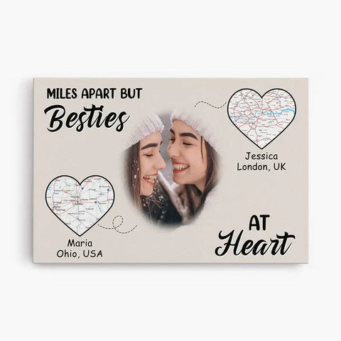 Bestie Canvas As Present For Friends On Galentine