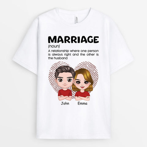 Personalized T-shirts - Gift Ideas for Husband on Wedding Day