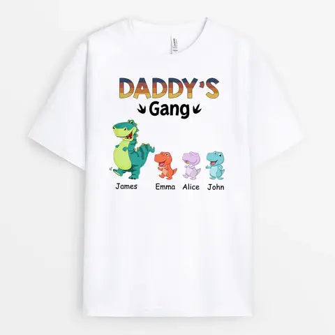 Custom Daddy's Gang Tee Shirt - Personal House