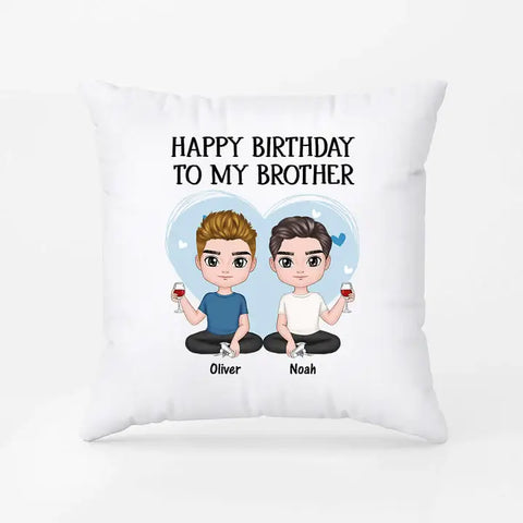 A Soft and Personal Pillow For Brother On 21st Birthday