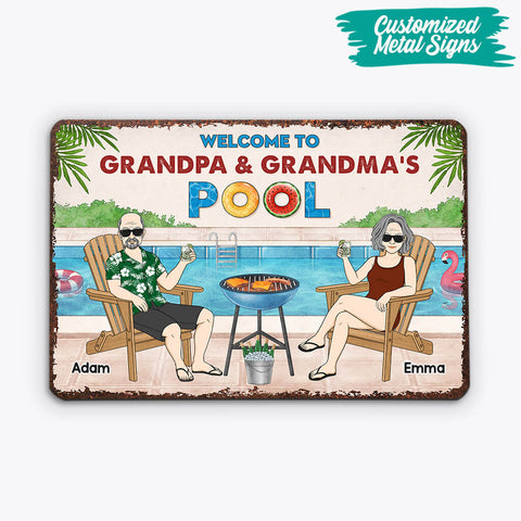 Custom Metal Sign - Gift Ideas For Grandparents 50th Anniversary