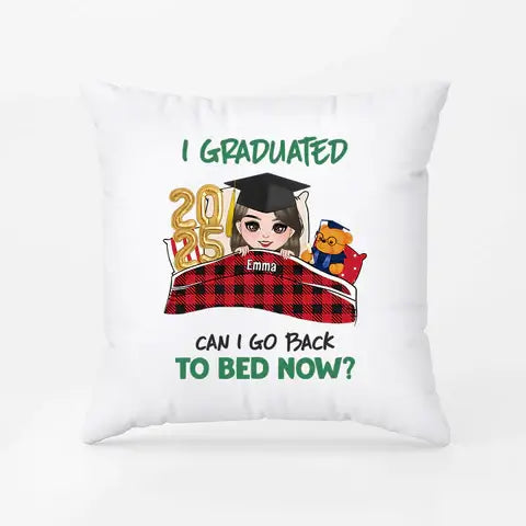 Personalized I Graduated Pillow