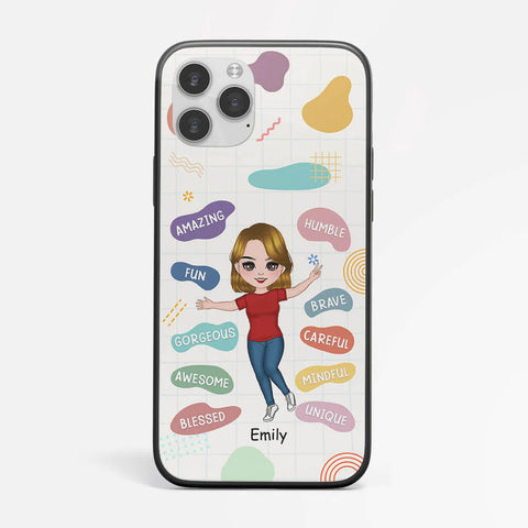 Personalized Amazing Fun Humble Girl iPhone 14 Phone Case