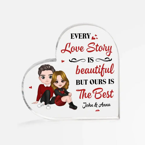 Love Story Plaque - Wedding Congrats for Coworker