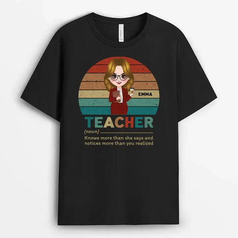 Personalized Vintage Teacher T-Shirt - Teacher Gift Ideas for Easter