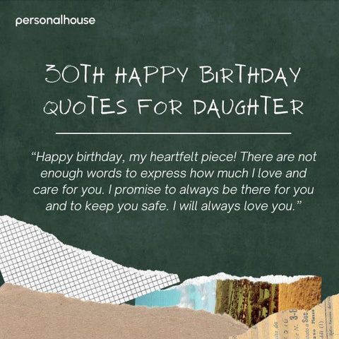 30th Birthday Wishes For Daughter