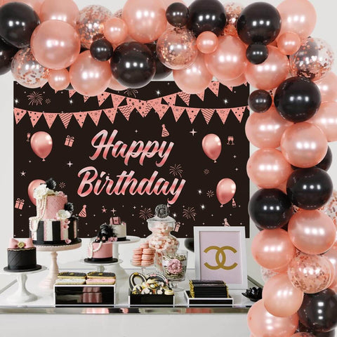 Rose Gold Elegance - 21st Birthday Decor