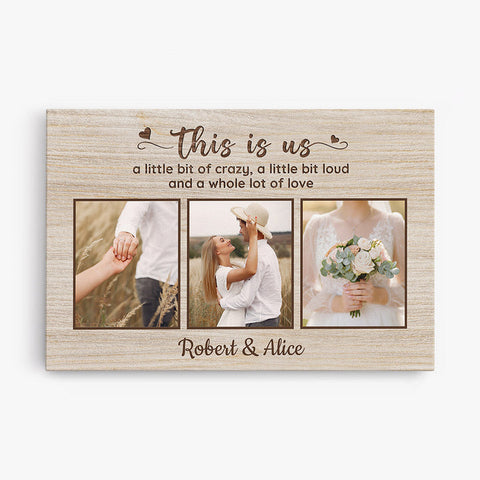 Personalized Anniversary Canvas with “This is us” quote