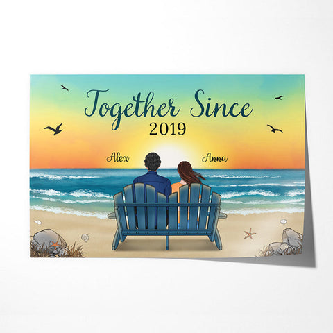 Personalized Together Since Posters with happy 3rd anniversary quotes