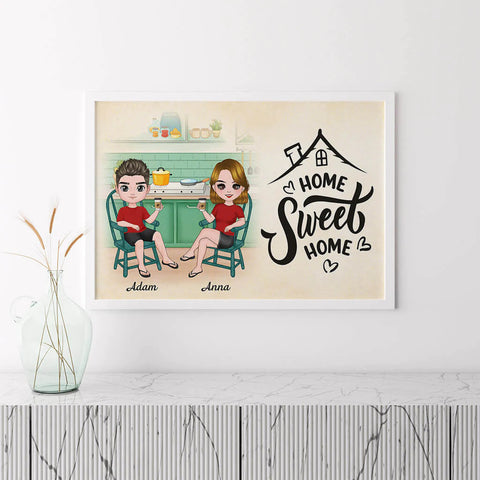 Customized Home Sweet Home Poster