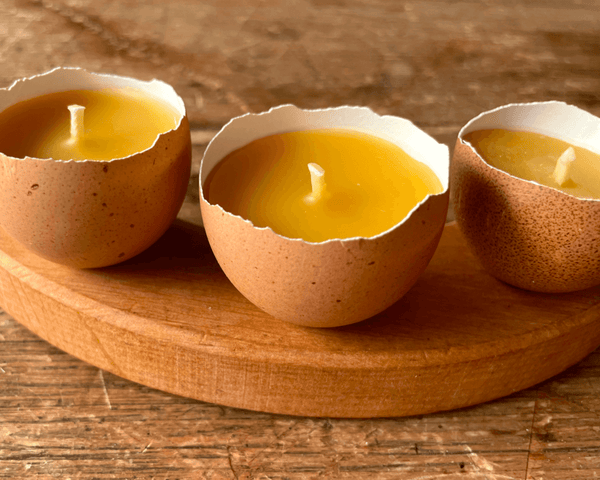 Eggshell Candles - Easy Easter Crafts for Adults