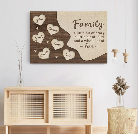 Family Canvas Gift For Easter