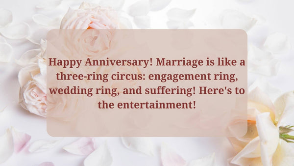 Funny Wedding Anniversary Wishes For Friends
