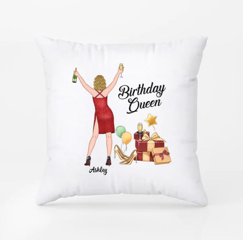 Ideas for 25th Birthday - Personalized Birthday Queen Pillow