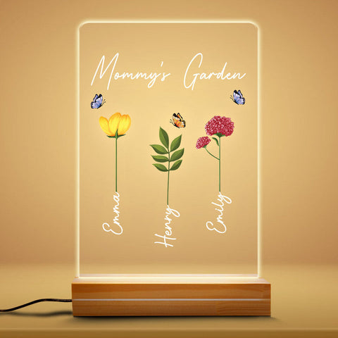 Personalized Garden 3d Led Light - Gifts For Avid Gardeners[product]