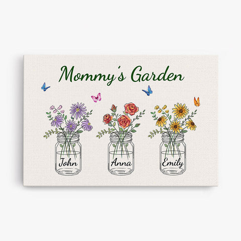 Mommy Garden Mother's Day Canvas