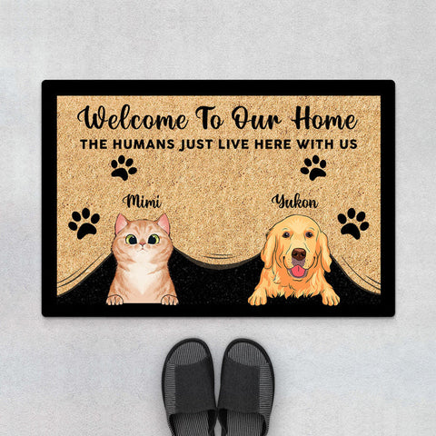 Welcome To Our Home Door Mats-standard doormat size