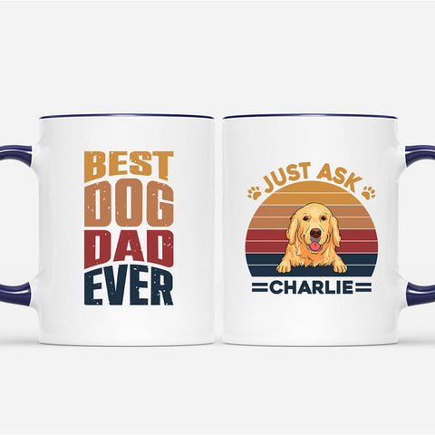 Personalized Best Dog Dad Ever T Shirt Gift - Gifts For High School Students[product]