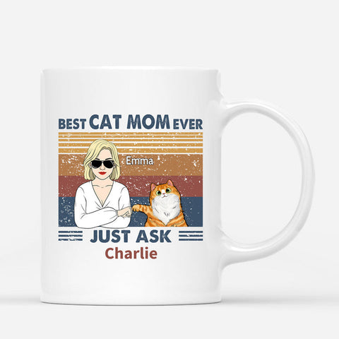 Personalized Best Cat Mom Ever Mugs[product]