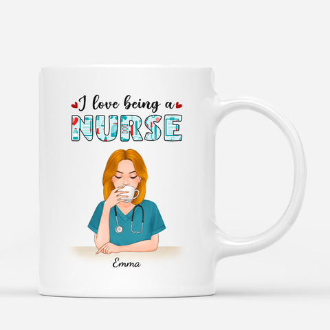 Personalized I Love Being A Nurse Mug - Gift Ideas For Graduate Nurses[product]