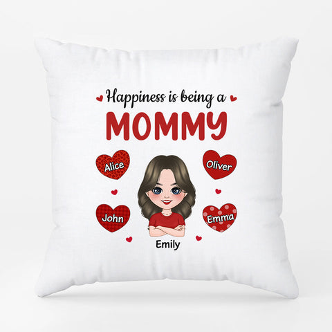 Happiness Is Being Your Mommy Pillow With Mom Quotes From Son[product]