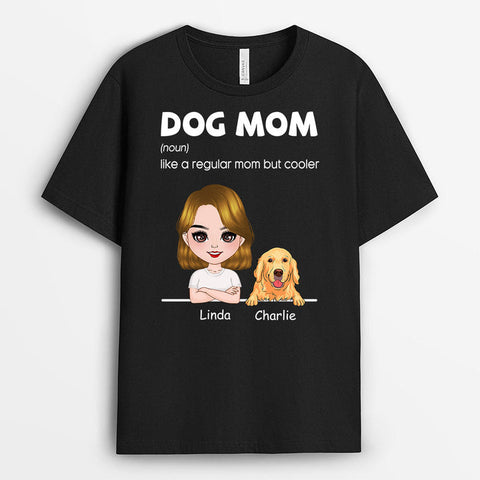 Mother's Day Gifts For Employees - Personalized Dog Mom T-Shirt[product]