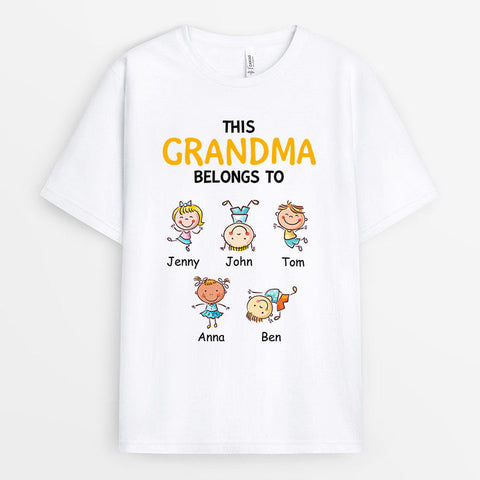 This Grandma Belongs To T-Shirt - 90th Birthday Wishes Quotes[product]