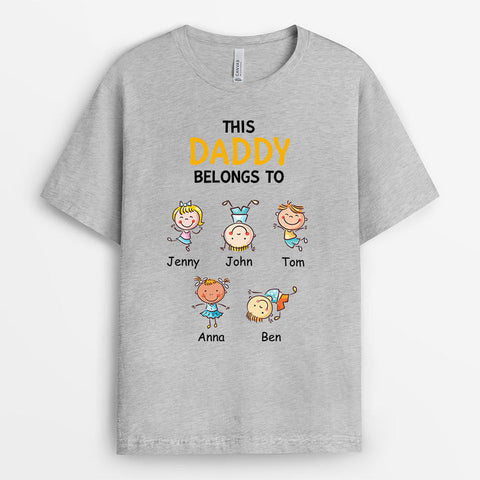 Personalized Shirt for Father and his kids - when is father's day in 2024