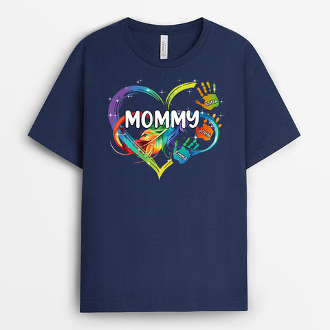 good mothers day gifts for boyfriends mom - Personalized Shirts with Hand Kids for Mother