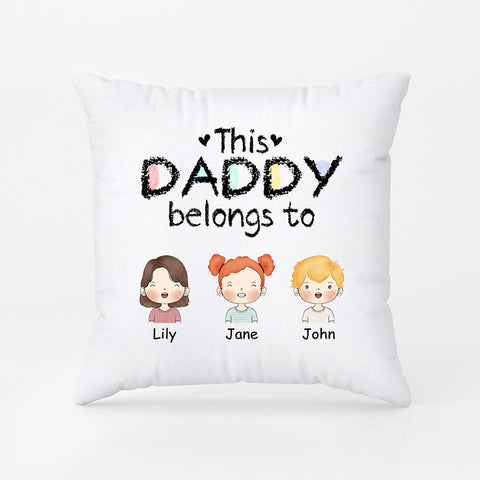 Personalized This Daddy Belongs To Pillow[product]