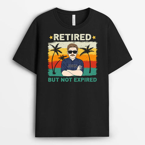 Personalized Retired But Not Expired Shirt - retired gifts for dad[product]